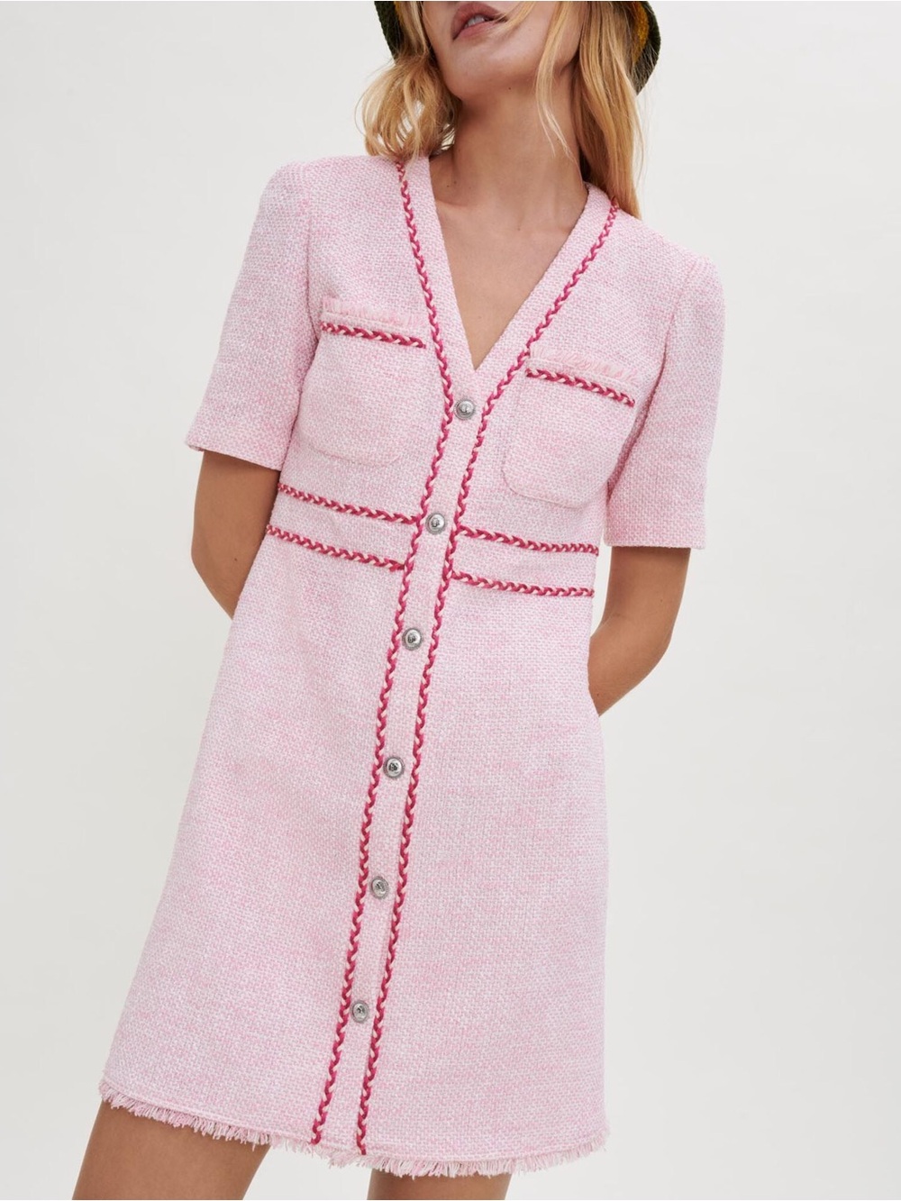 Maje Rirose tweed mini dress
